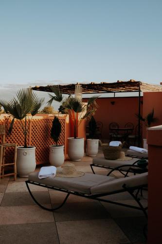 Balcon ou terrasse dans l'établissement Riad ANYSSA
