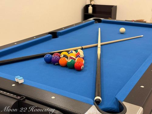 Moon22 Private Poolにあるビリヤード台