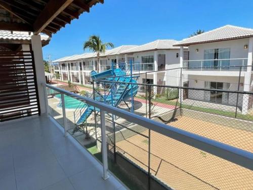 a playground on the balcony of a house at Casa em Barra Grande - PI in Barra Grande
