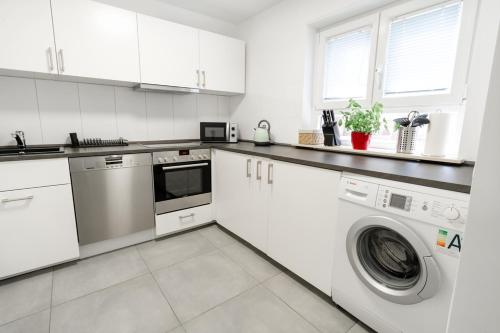 Kuchyň nebo kuchyňský kout v ubytování Ferienwohnung Sonnenschein