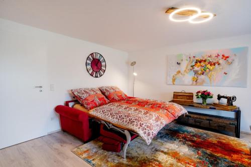 Posezení v ubytování Ferienwohnung Sonnenschein