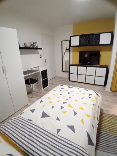 Kuchyň nebo kuchyňský kout v ubytování PRIMUS mini room