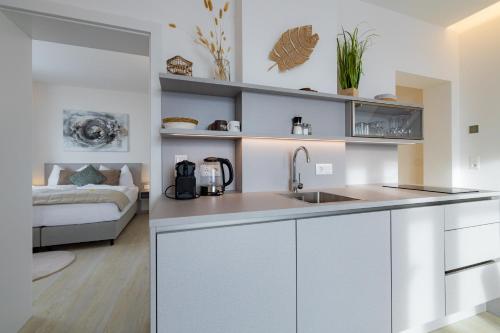 Η κουζίνα ή μικρή κουζίνα στο Apartment Mohr am Semmering