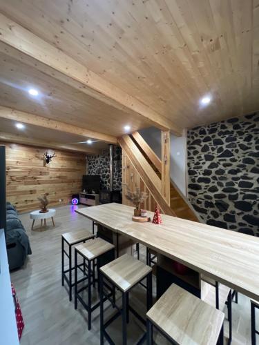 Posezení v ubytování Chalet cosy refait à neuf 6 pers