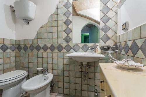 Phòng tắm tại Appartamento nel Castello presso Gubbio