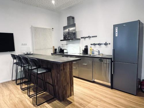 Kuchyň nebo kuchyňský kout v ubytování Loft directly next to Oktoberfest and downtown