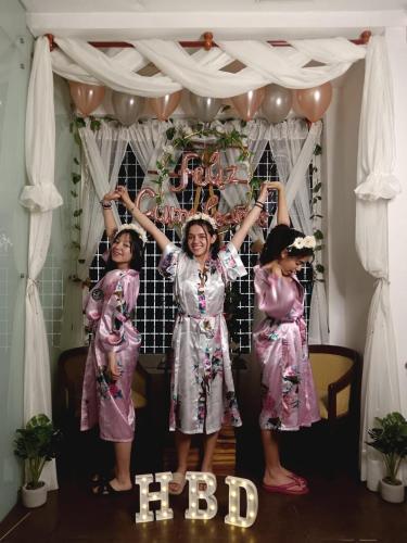 a group of girls standing in front of a stage at Tequendama Suites Bogota in Bogotá