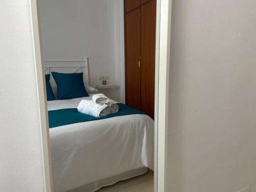 Кровать или кровати в номере Apartamento Brisa Salada Center