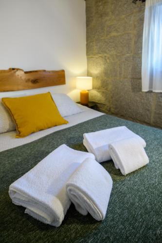 Cama o camas de una habitación en Casa Ribeiro