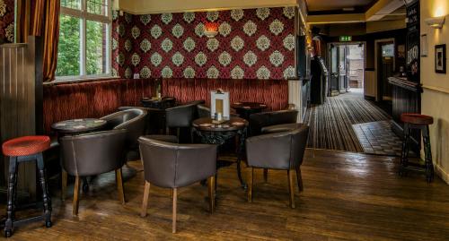 The lounge or bar area at The Miners Arms 