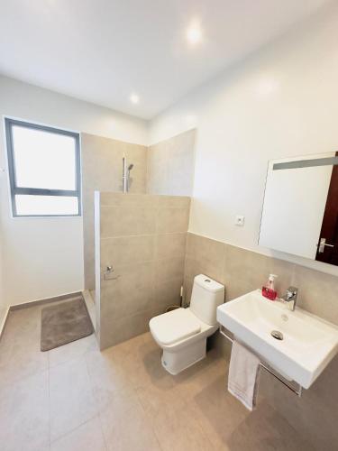 Vonios kambarys apgyvendinimo įstaigoje Bellevue apartment