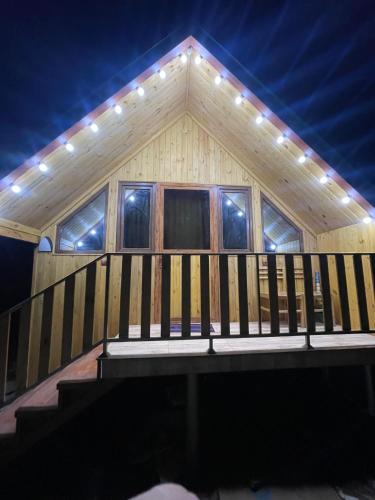 a house with a roof with lights on it at SkyView in Artabuynkʼ