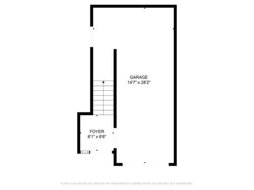a floor plan of a house with a staircase at Wanderlust Retreat by Tahoe Getaways - 4BR Pet-Friendly w Fenced Yard, Walking Distance to Lake! in Tahoe City