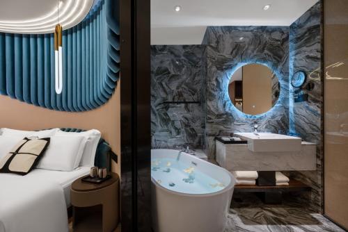 Vannituba majutusasutuses Beso Designer Apartent Hotel