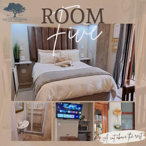 Ένα ή περισσότερα κρεβάτια σε δωμάτιο στο The Oak Treehouse BnB Queenstown