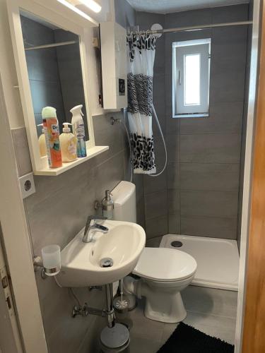 Koupelna v ubytování Ferienwohnung Kassel Zentral