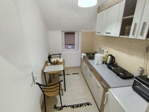 Kuchyň nebo kuchyňský kout v ubytování Apartman Nataly 2