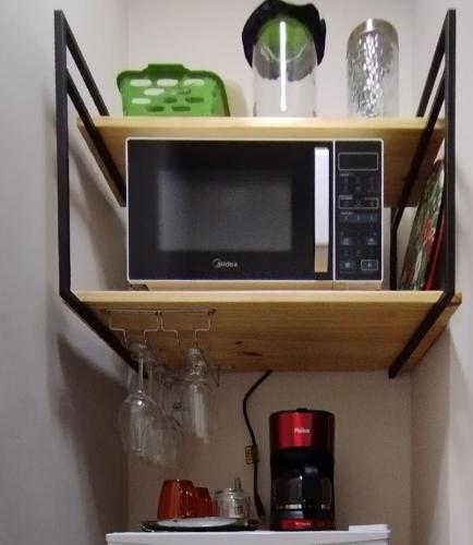 Kuchyň nebo kuchyňský kout v ubytování Suíte Premium Barra do Piraí