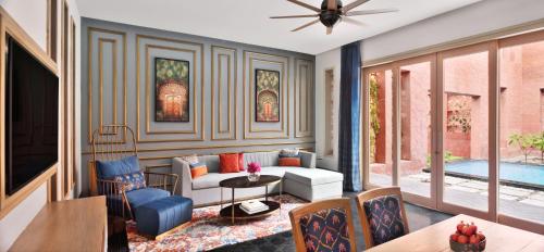 Istumisnurk majutusasutuses Taj Devi Ratn Resort & Spa, Jaipur