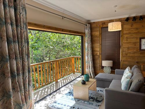 Balcone o terrazza di Chamarel Mountain chalets