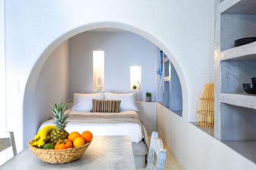 Postel nebo postele na pokoji v ubytování Sahara Beach Apartments - Kastraki
