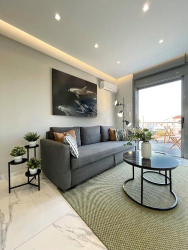 Χώρος καθιστικού στο BlueLine apartment 1