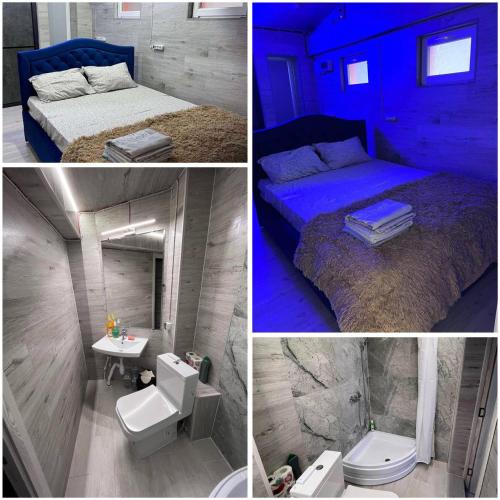 Hostel near me tesisinde bir banyo