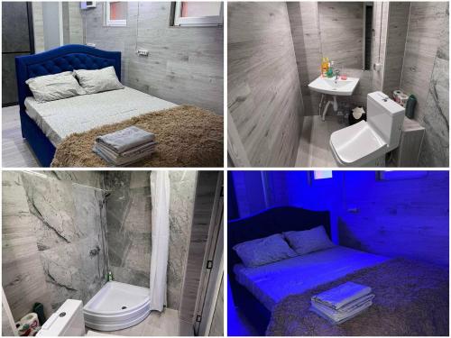 Hostel near me tesisinde bir banyo