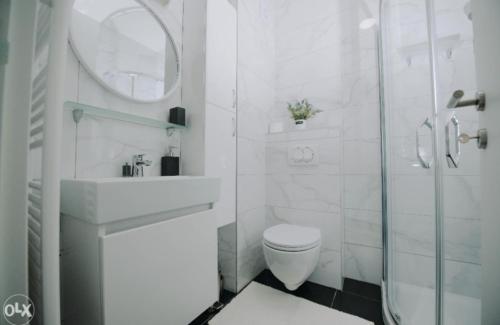 Koupelna v ubytování Apartmani Kastel 4