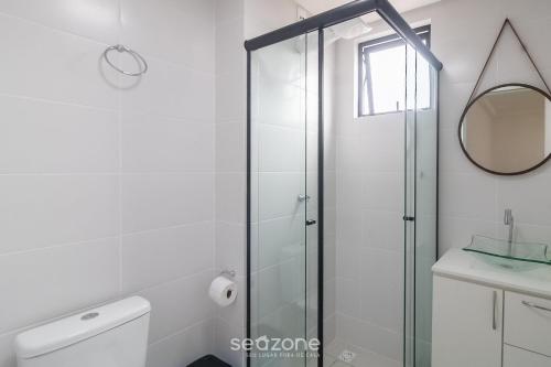 Bilik mandi di MCB - Apartamentos com piscina prox. da Praia