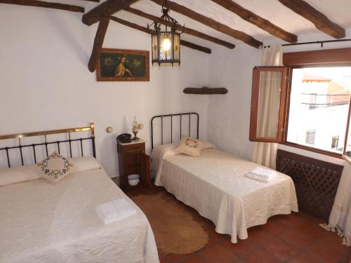 Casa Rural El Arriero 객실 침대