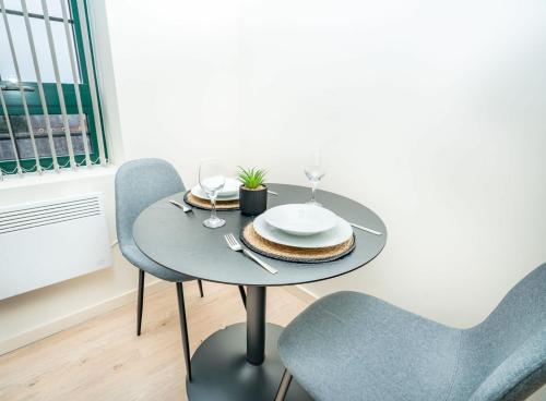 Χώρος καθιστικού στο Stylish 1 Bed Apartment in Central Newark