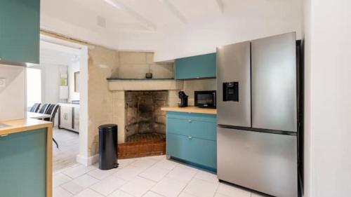 Dapur atau dapur kecil di Gîte 21 route de saumur