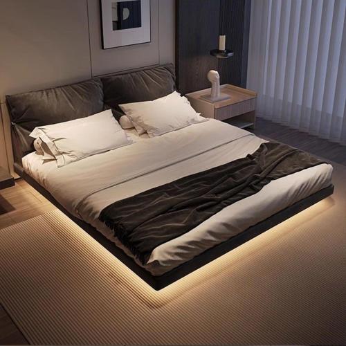 a large bed sitting in a bedroom with at Livsdream in Agadir