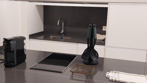 Kuchyň nebo kuchyňský kout v ubytování Estudio Ricci-Chamberí