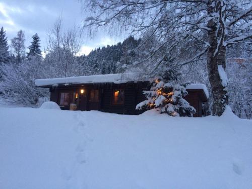 a cabin in the snow with a pile of snow at Im Brixenthal I in Wörgler Boden