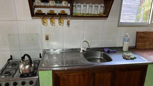 Kuchyň nebo kuchyňský kout v ubytování Refugio Estelar