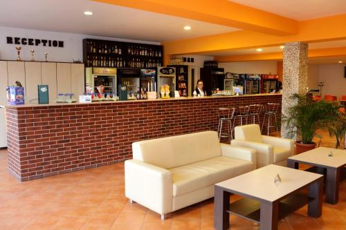 Lounge nebo bar v ubytování Hotel Romantik