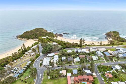 an aerial view of a resort next to the ocean at Beachside at Scotts in Scotts Head