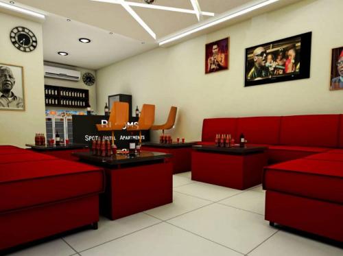 Zona de estar de Blooms Spot Hotel - Self Service Apartment