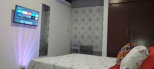Katil atau katil-katil dalam bilik di Agrable Appartement De 02 Pices Meuble