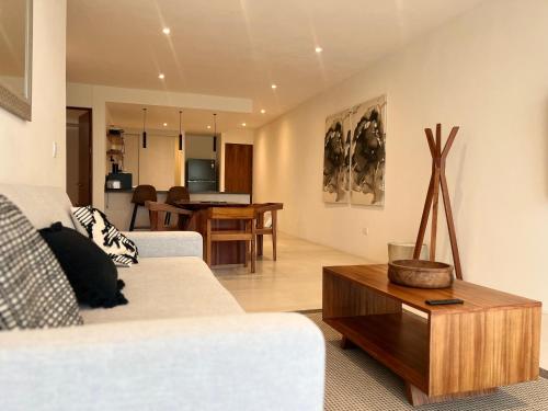 Χώρος καθιστικού στο Penthouse Elementos Cozumel Torre Infinito
