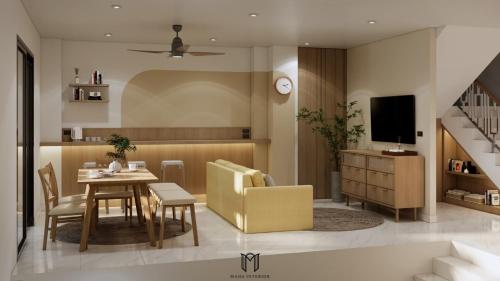 TV a/nebo společenská místnost v ubytování Meet Home Hatyai