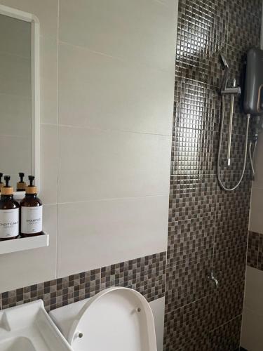 Koupelna v ubytování TheWayHomeA34