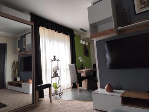 TV a/nebo společenská místnost v ubytování GT Apartman