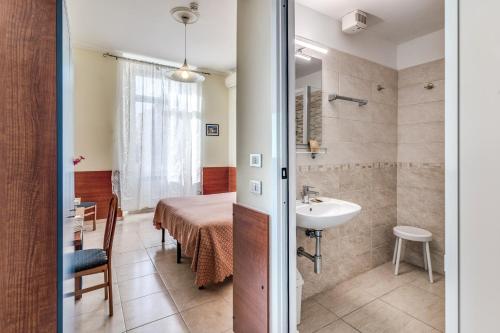 Koupelna v ubytování Hotel Katty