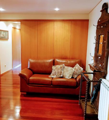 Ruang duduk di Braga Exclusive flat with pool