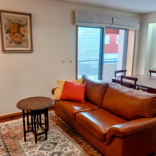 Ruang duduk di Braga Exclusive flat with pool