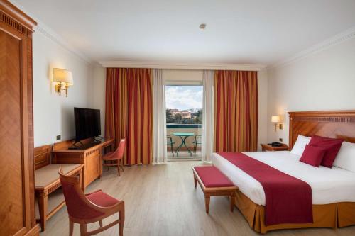 Postel nebo postele na pokoji v ubytování Best Western Hotel Viterbo