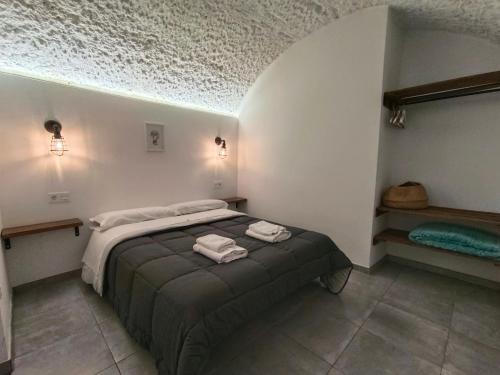 Posteľ alebo postele v izbe v ubytovaní La Madriguera Eco Caves